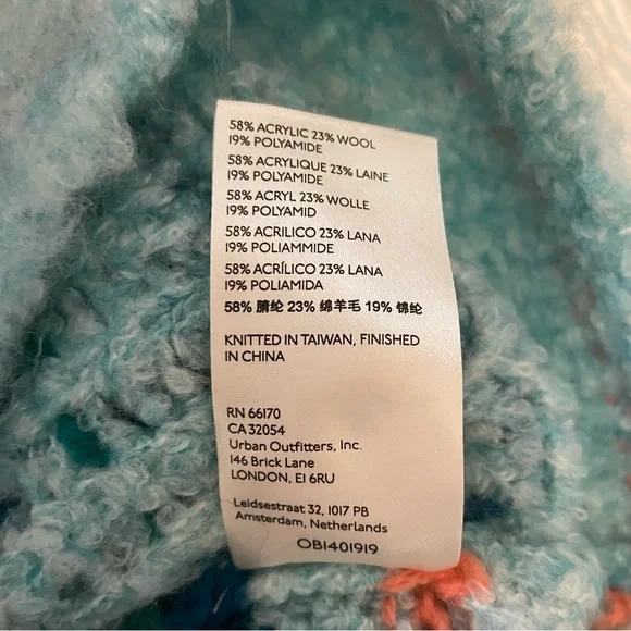 Free People Lily Pullover Sweater in Mosaic Sky Combo Extra Small - Picture 11 of 11